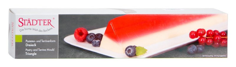 STÄDTER Pasteten-/Terrinenform Dreieck 30x6x6 cm Edelstahl 