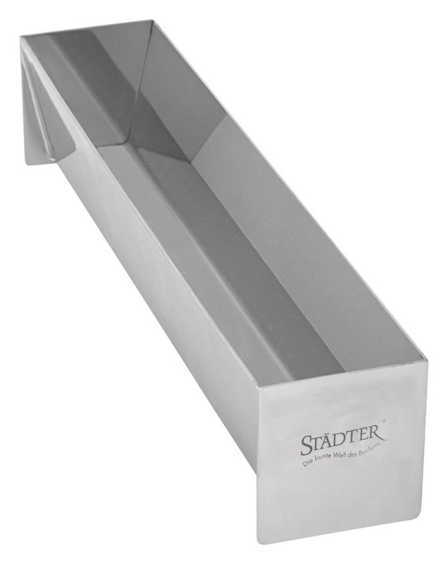 STÄDTER Pasteten-/Terrinenform Trapez 30x6x6 cm Edelstahl 