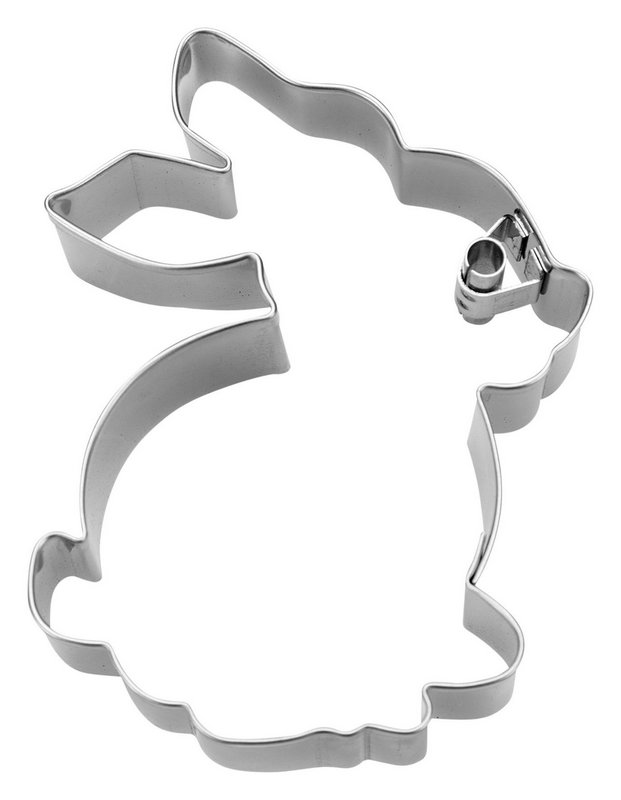 STÄDTER Präge-Ausstecher Hase 7 cm sitzend Edelstahl 