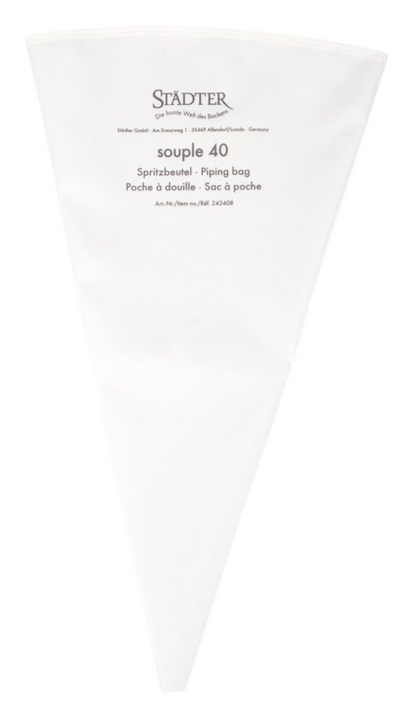 STÄDTER Spritzbeutel Profi 40 cm weiss souple Nylon 