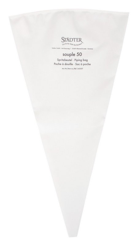 STÄDTER Spritzbeutel Profi 50 cm weiss souple Nylon 