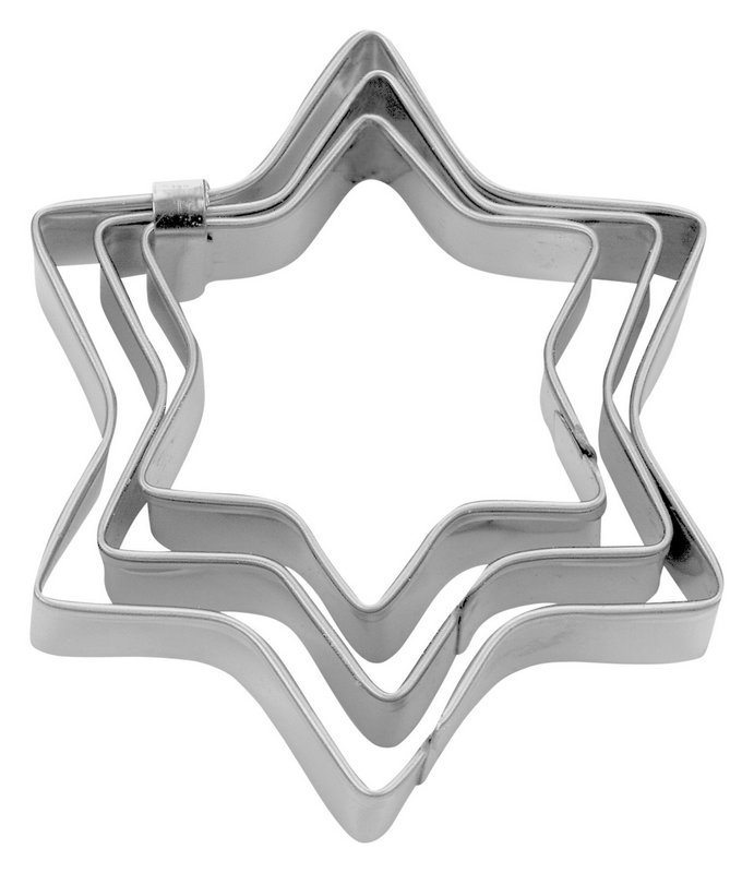 STÄDTER Terrassen-Ausstecher Stern ø 3 / 4 / 5 cm 