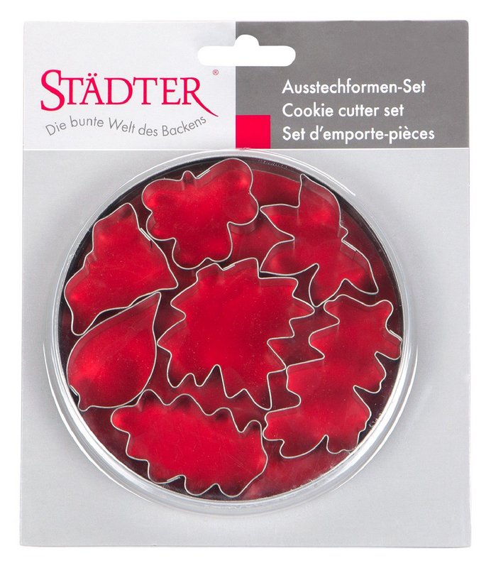 STÄDTER Ausstecher in Dose Blätter 4.5_6.5 cm 