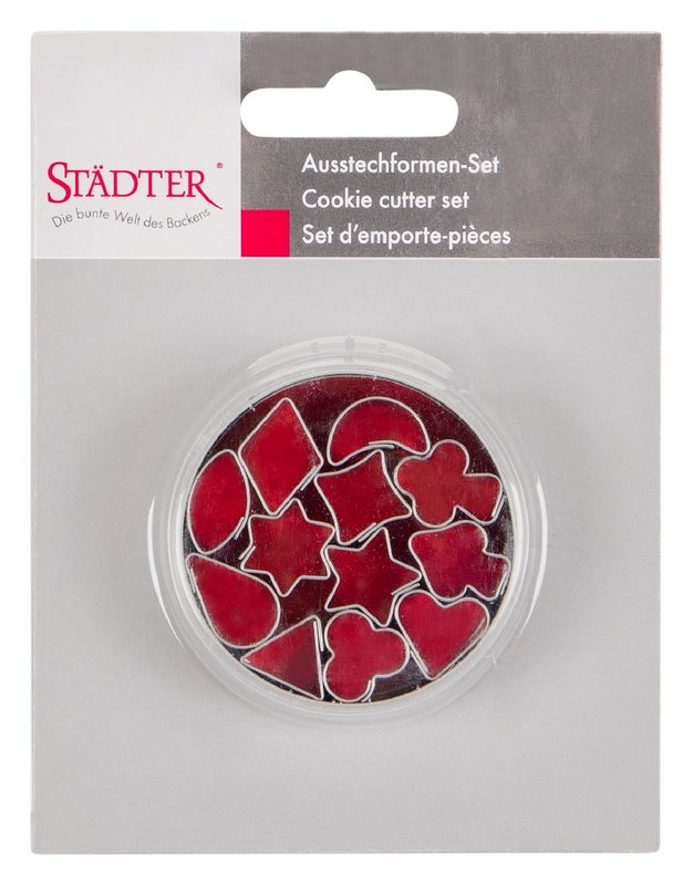 STÄDTER Ausstecher in Dose Mini 12 Motive 1.5 cm 