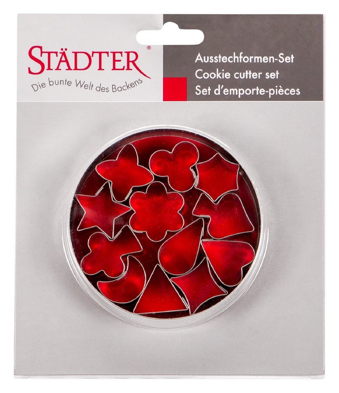 STÄDTER Ausstecher in Dose 12 Motive 3 cm 