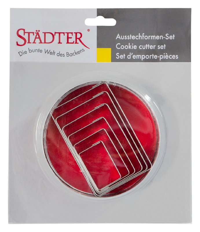 STÄDTER Ausstecher in Dose Rechtecke 6-teilig 4_9.5 cm 