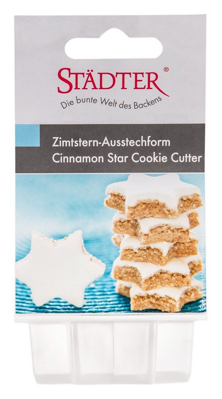 STÄDTER Ausstecher Zimtstern ø 5 cm weiss 