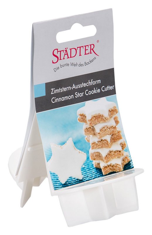 STÄDTER Ausstecher Zimtstern ø 5 cm weiss 