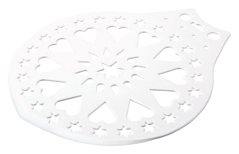 STÄDTER Kuchenheber und Verzierschablone ø 28 cm weiss 