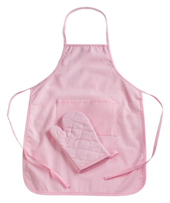 STÄDTER Kinderschürze Set Kleine Küchenfee rosa 