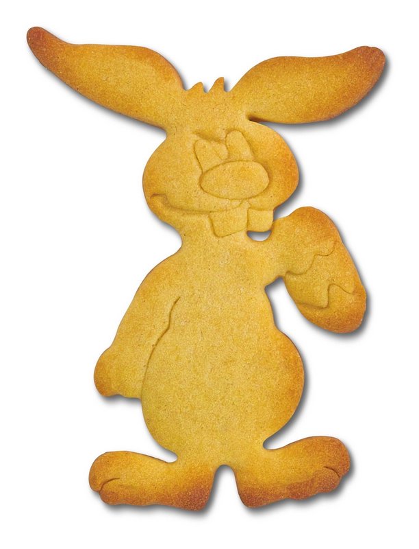 STÄDTER Präge-Ausstecher Hase 10 cm mit Ei Edelstahl 