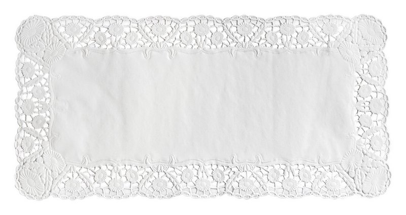 STÄDTER Tortenspitze 40x20 cm weiss rechteckig 6er Papier 