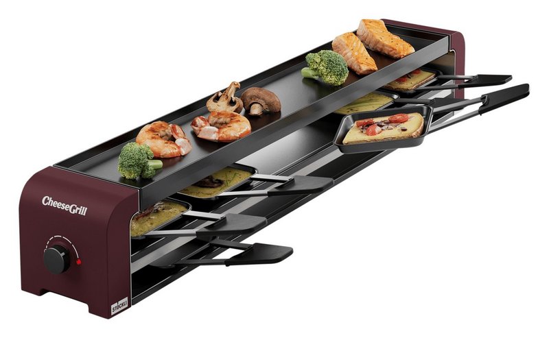 STÖCKLI Raclettegrill CheeseGrill 6 merlot red 