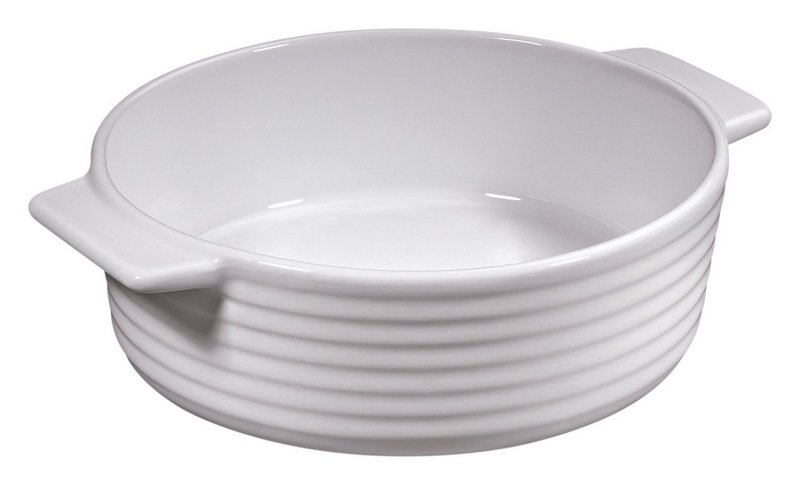 KÜCHENPROFI Gratinform Burgund rund ø 16 cm weiss 