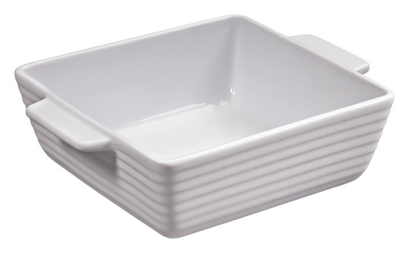 KÜCHENPROFI Gratinform Burgund quadratisch 15 cm weiss 