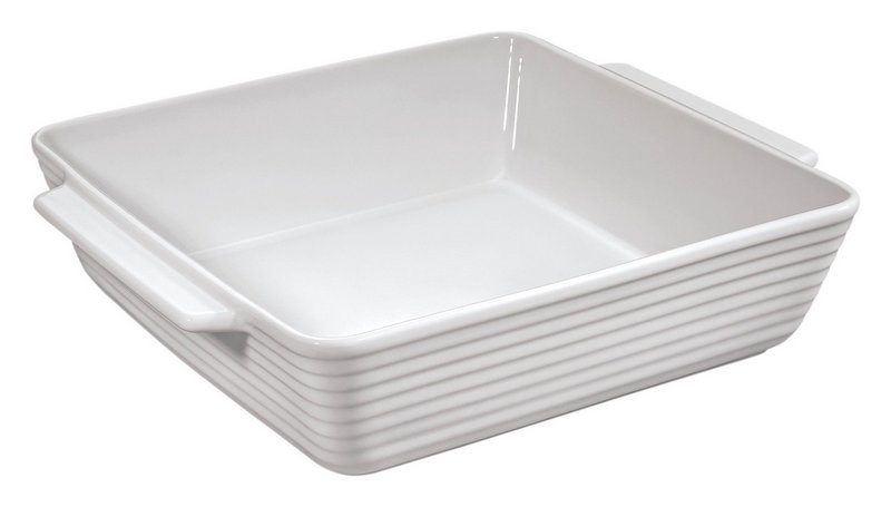 KÜCHENPROFI Gratinform Burgund quadratisch 24 cm weiss 