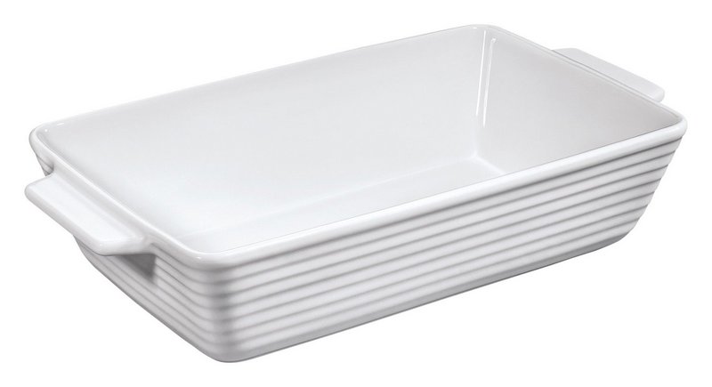 KÜCHENPROFI Gratinform Burgund rechteckig 24 cm weiss 