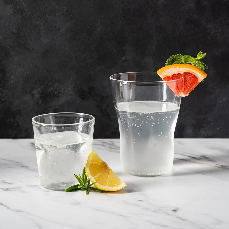 DUTCHDELUXES Becher verbeult Glas transparent 130 ml 