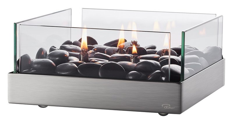 PHILIPPI Tischkamin Fireplace 23x23x10 cm 