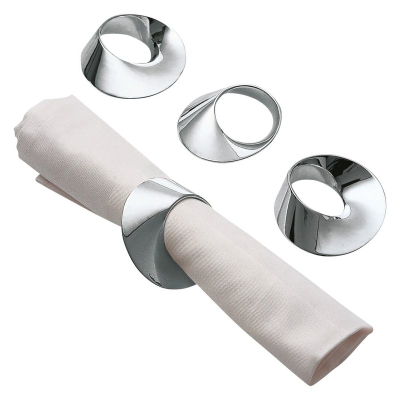 PHILIPPI Serviettenringe Swirl ø 6 cm 4tlg. 