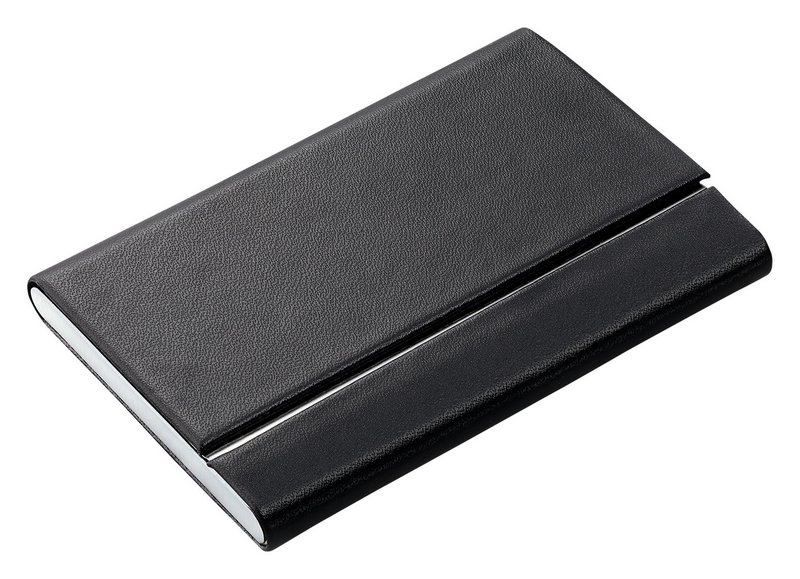 PHILIPPI Visitenkartenetui Slim Leder/Inox 9.4x6.4x1 cm 