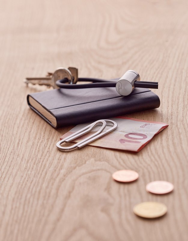 PHILIPPI Visitenkartenetui Slim Leder/Inox 9.4x6.4x1 cm 