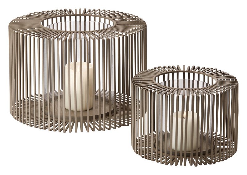 PHILIPPI Windlicht Oslo S taupe 