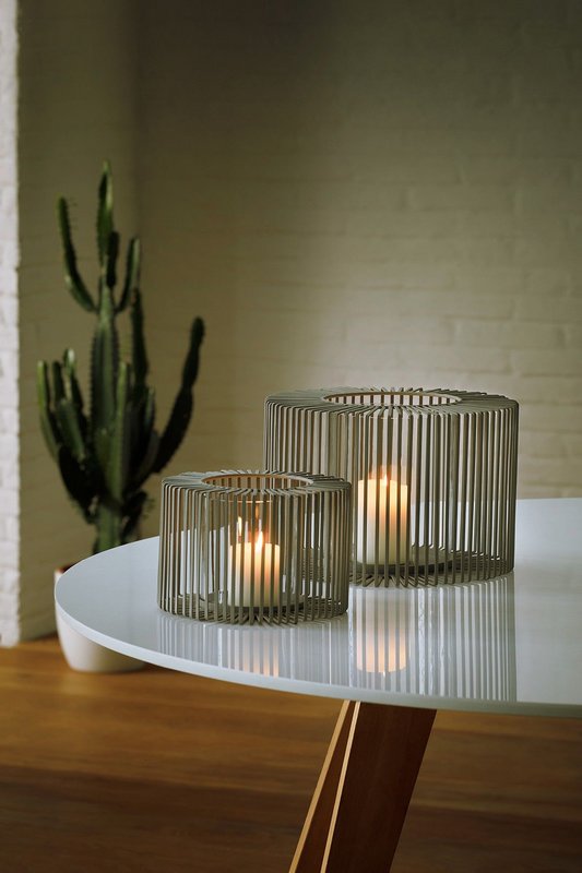 PHILIPPI Windlicht Oslo S taupe 