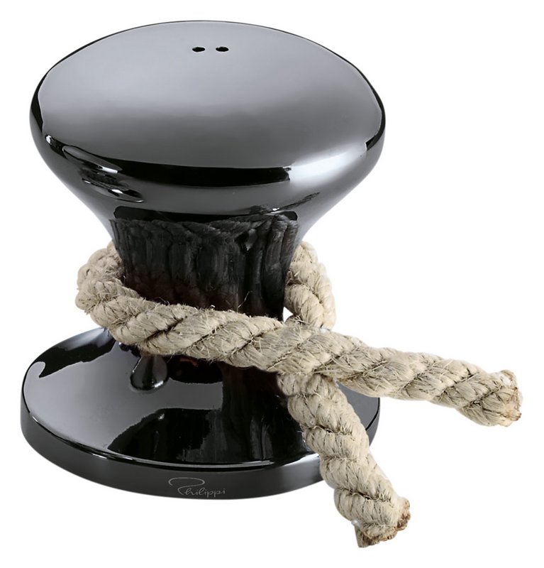 PHILIPPI Pfefferstreuer Hamburger mit Tau Metall 4x4x5 cm anthrazit 