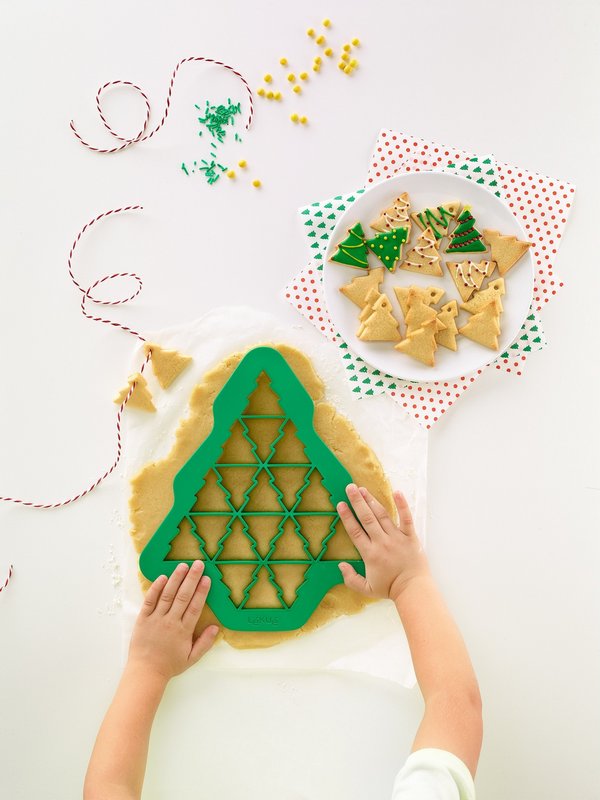 Ausstechform 3er Set Tannenbaum Schneestern Herz 