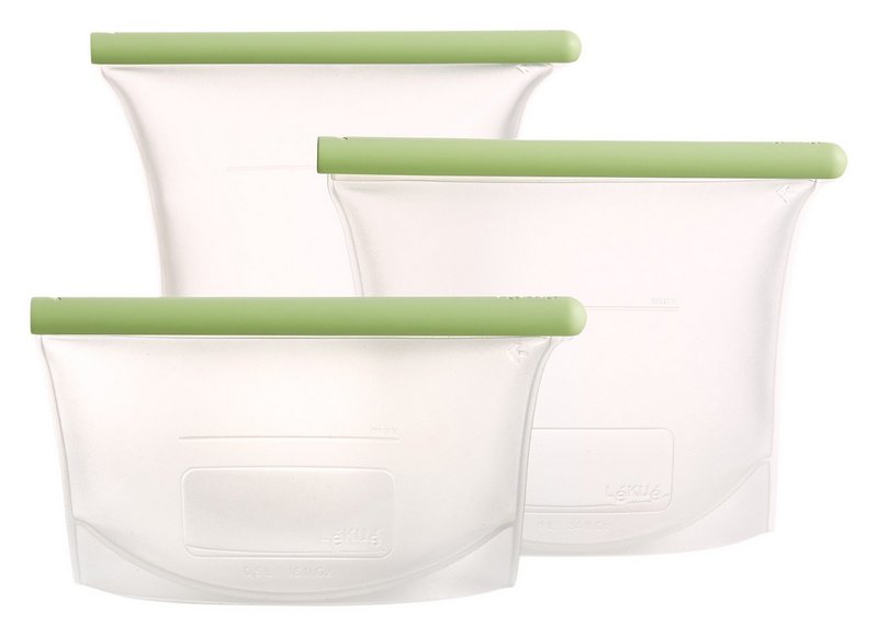 Silikonbeutel wiederverwendbar 3er Set 