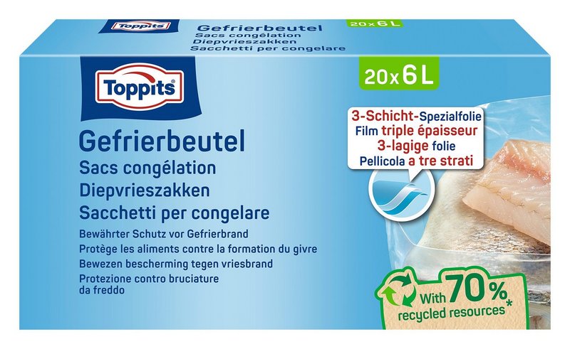 TOPPITS Gefrierbeutel 6 l 