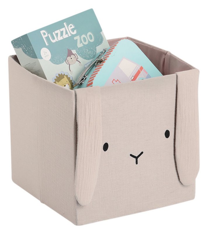 ZELLER Aufbewahrungsbox Hase beige Musselin 
