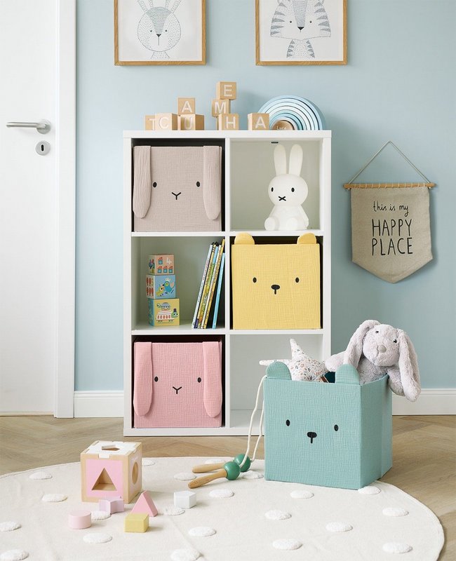 ZELLER Aufbewahrungsbox Hase beige Musselin 