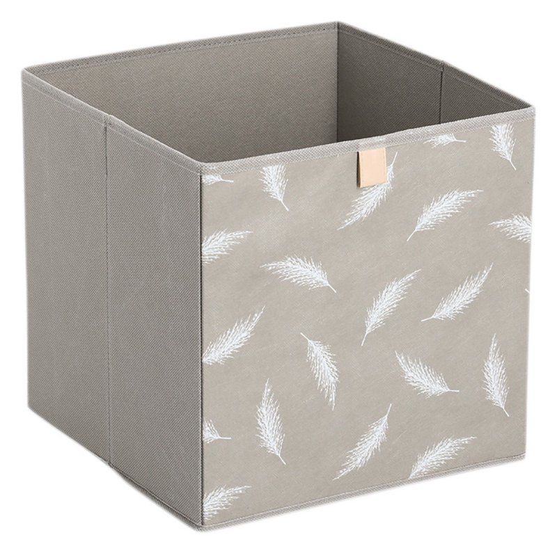 ZELLER Aufbewahrungsbox Feather Vlies taupe 