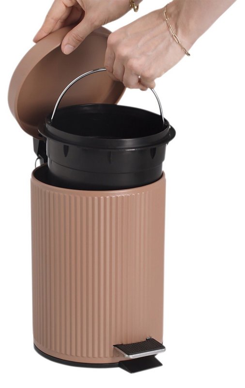 ZELLER Treteimer Metall mocca 3 l 