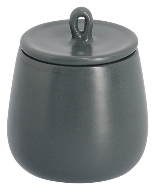 ZELLER Gewürzdose Keramik 220ml schwarz 