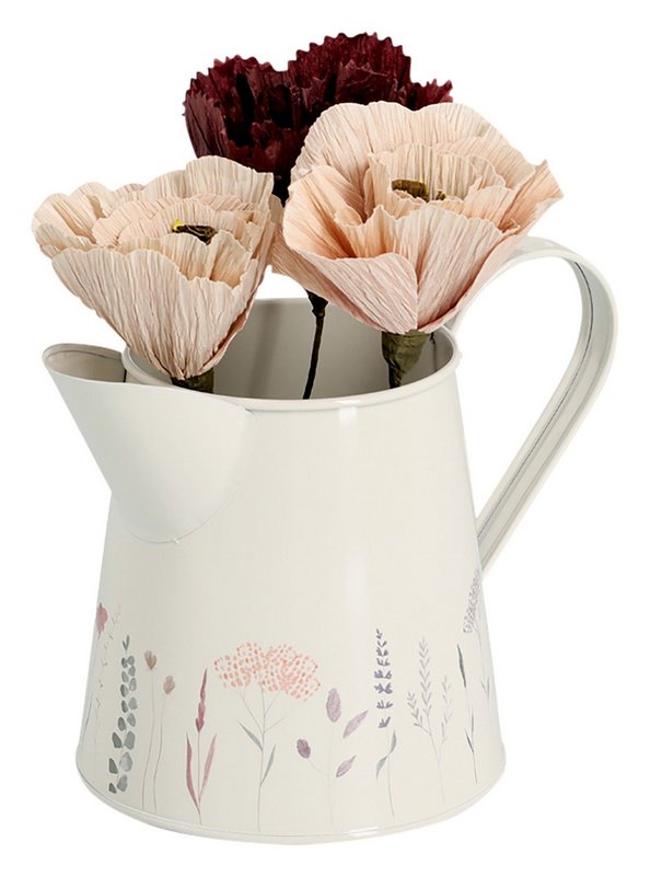 ZELLER Krug Flowers 1500 ml Metall 