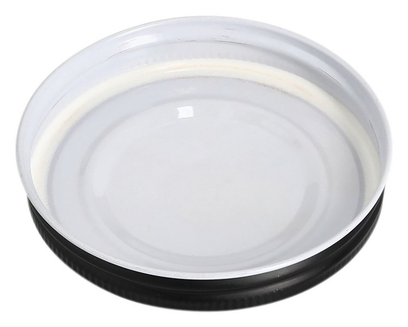 ZELLER Vorratsglas mit Metalldeckel schwarz 950 ml 