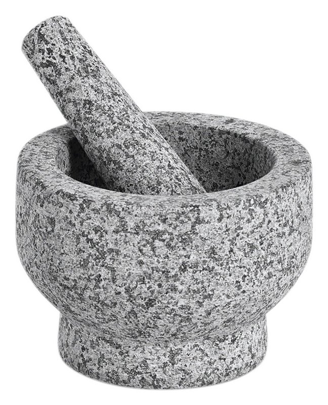 ZELLER Mörser mit Stössel Granit grau 