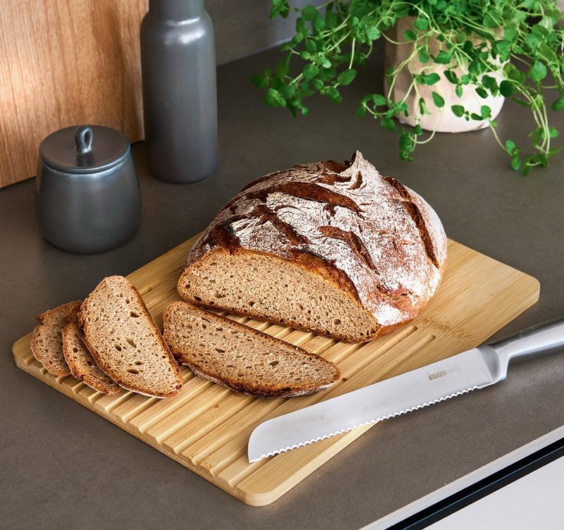 ZELLER Brotschneidbrett Bambus 