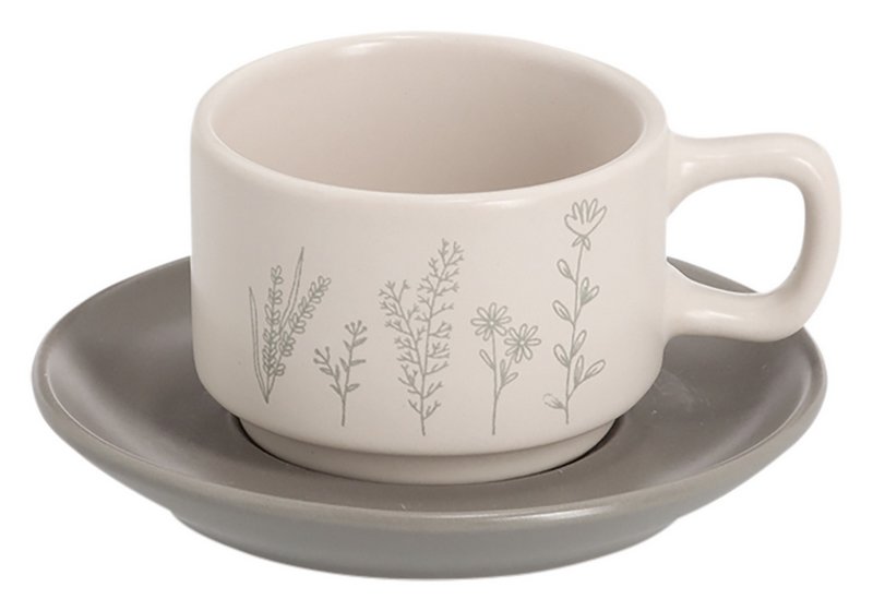 ZELLER Espressotassen Set Flowers 