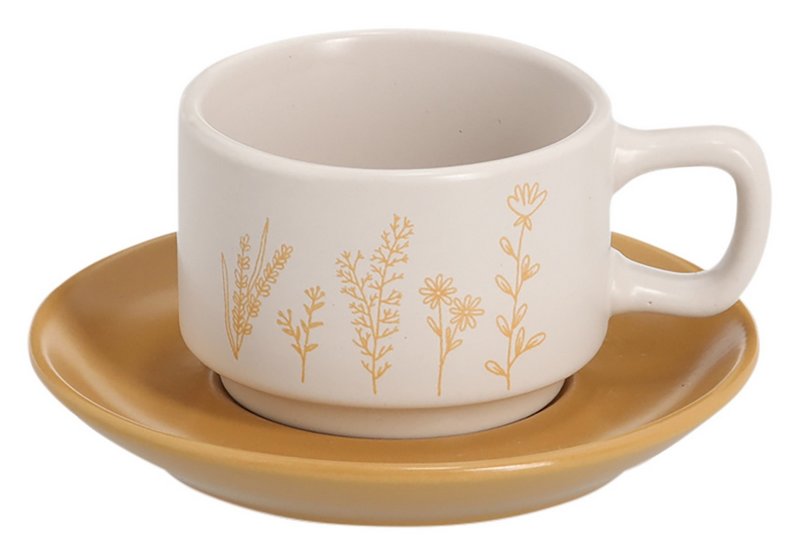 ZELLER Espressotassen Set Flowers 