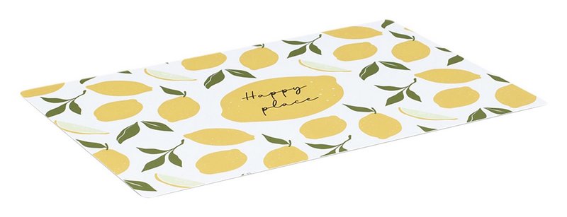 ZELLER Tischset Lemons weiss gelb 