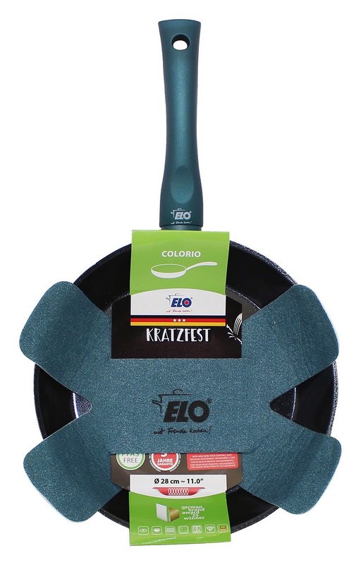 ELO Bratpfanne Coloris Türkis inkl. Pfannenschutz 28 cm 