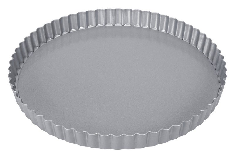 STÄDTER Tarteform mit Hebeboden 24x2.2 cm silber We love Baking 