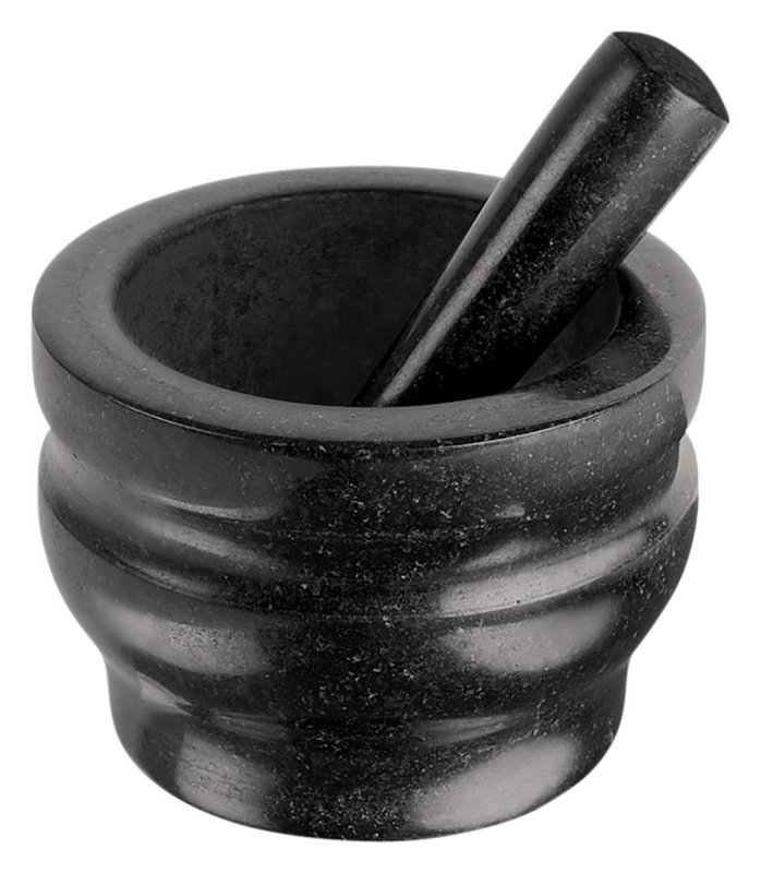 COLE MASON Mörser mit Stössel Granit schwarz 