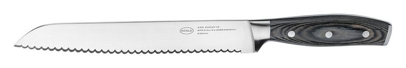 RÖSLE Brotmesser Wolfgrey mit Griff Pakka 35 cm 