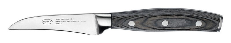 RÖSLE Schälmesser Wolfgrey mit Griff Pakka 8 cm L 20.7 cm 