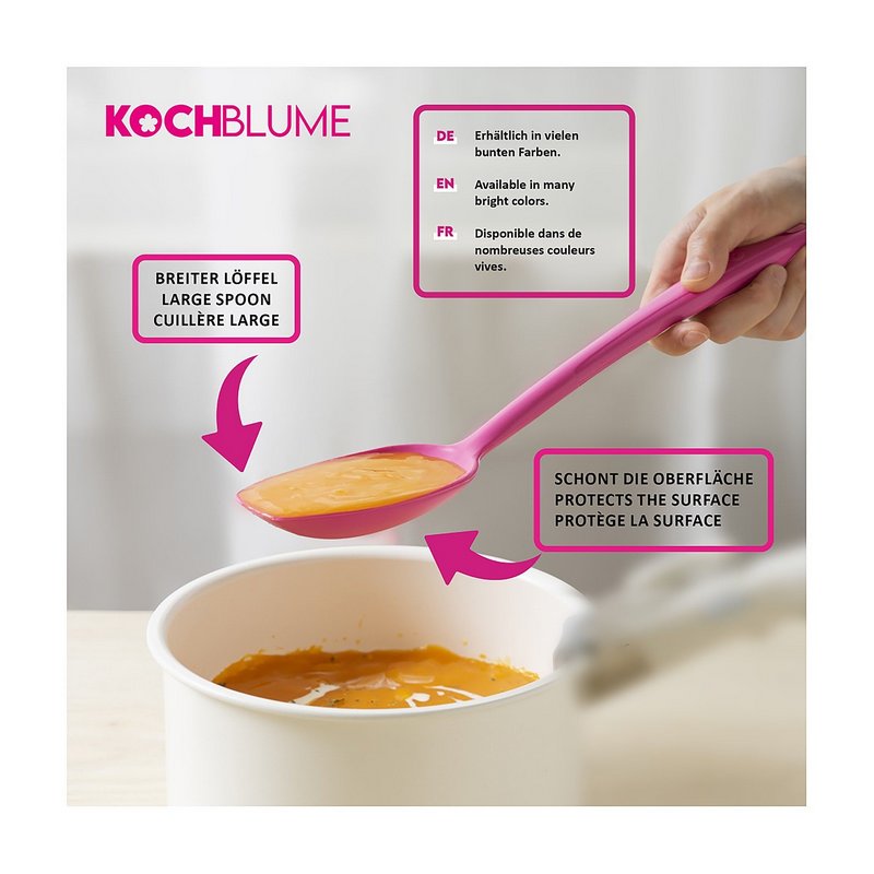 KOCHBLUME Sossenlöffel L pink 